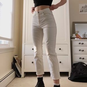 NWOT Everlane Cheeky Straight Jean in White